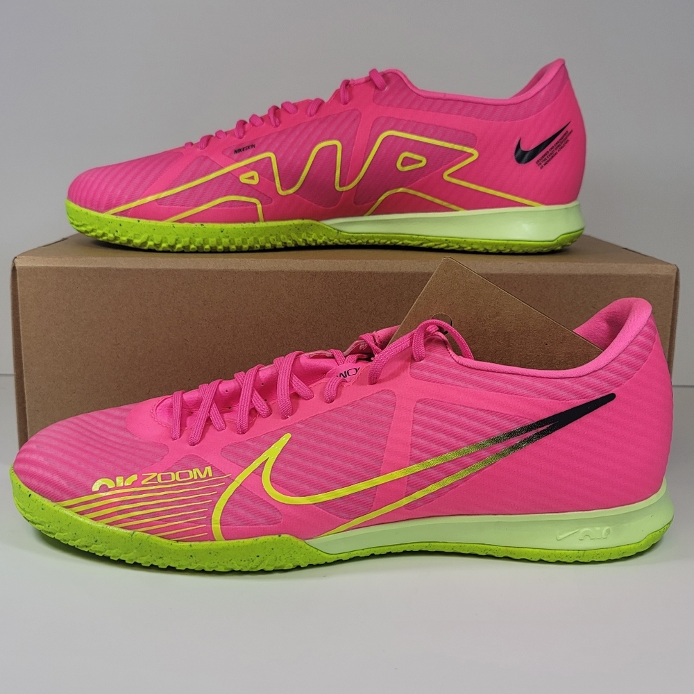 Size 11 Nike Zoom Mercurial Vapor 15 Academy IC Pink Blast (DJ5633-605) Indoor